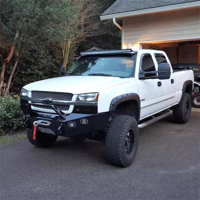 CHEVY 2500-3500HD 2003-2007 with CLASSIC FRONT Weld It Yourself Offroad installed