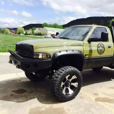 DODGE 2500-3500 1994-2002 with CLASSIC FRONT Weld It Yourself STANDARD installed