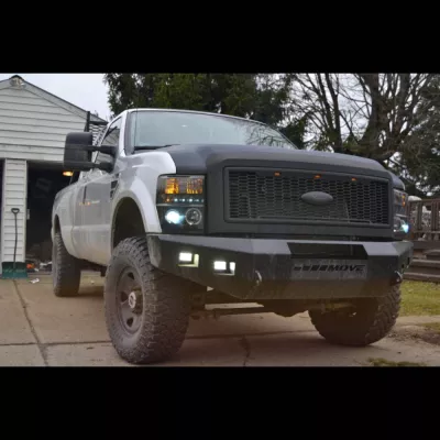 FORD F250-350 2008-2010 with CLASSIC FRONT Weld It Yourself STANDARD installed