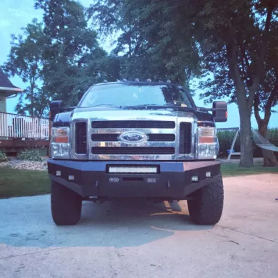 FORD F250-350 2008-2010 with CLASSIC FRONT Weld It Yourself STANDARD installed