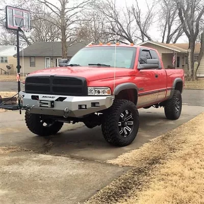 DODGE 2500-3500 1994-2002 with CLASSIC FRONT Weld It Yourself Offroad installed