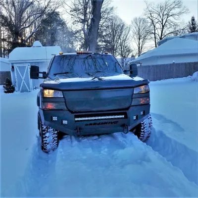 CHEVY 2500-3500HD 2003-2007 with CLASSIC FRONT Weld It Yourself STANDARD installed
