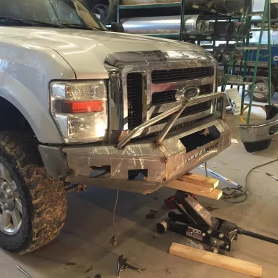 FORD F250-350 2008-2010 with CLASSIC FRONT Weld It Yourself STANDARD installed