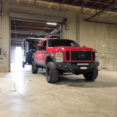 FORD F250-350 2008-2010 with CLASSIC FRONT Weld It Yourself STANDARD installed