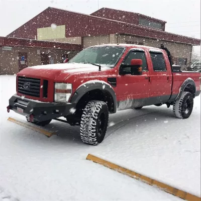 FORD F250-350 2008-2010 with CLASSIC FRONT Weld It Yourself STANDARD installed