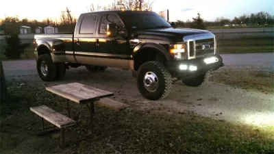 FORD F250-350 2008-2010 with CLASSIC FRONT Weld It Yourself STANDARD installed