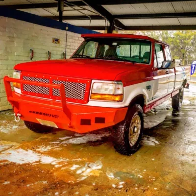FORD F250-350 1992-1998 with CLASSIC FRONT Weld It Yourself STANDARD installed