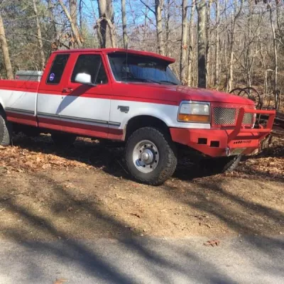 FORD F250-350 1992-1998 with CLASSIC FRONT Weld It Yourself STANDARD installed