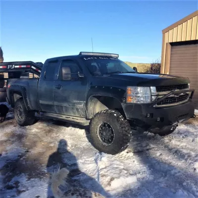 CHEVY 2500-3500HD 2007.5-2010 with CLASSIC FRONT Weld It Yourself STANDARD installed