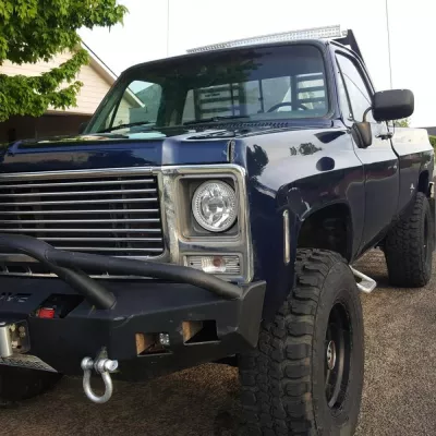 GMC 2500-3500HD 1973-1980 with CLASSIC FRONT Weld It Yourself Offroad installed