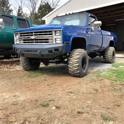 CHEVY 2500-3500HD 1981-1987 with CLASSIC FRONT Weld It Yourself STANDARD installed
