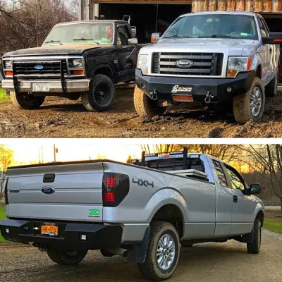 FORD F150 2009-2014 with CLASSIC FRONT Weld It Yourself STANDARD installed