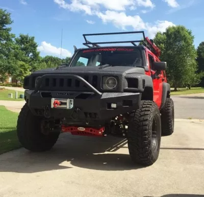 HUMMER H3 2005-2010 with CLASSIC FRONT Weld It Yourself Offroad installed