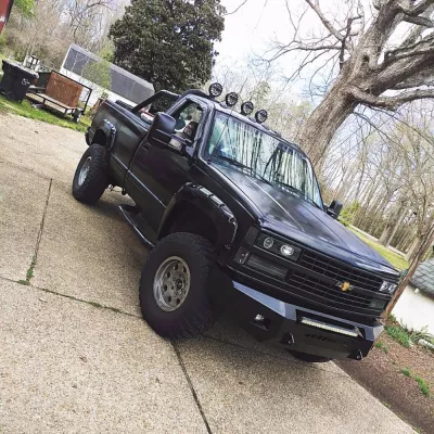 CHEVY 1500 1988-1998 with CLASSIC FRONT Weld It Yourself STANDARD installed
