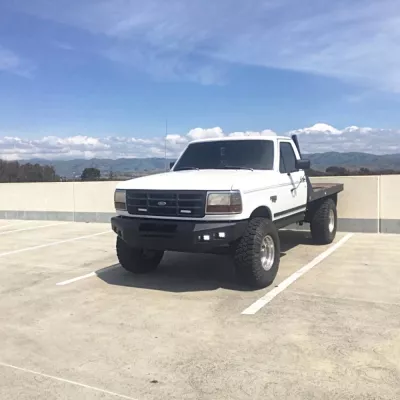 FORD F250-350 1992-1998 with CLASSIC FRONT Weld It Yourself STANDARD installed