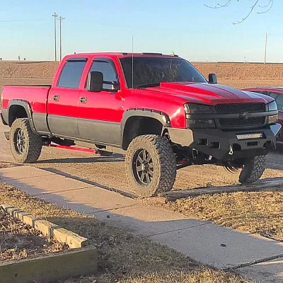 CHEVY 2500-3500HD 2003-2007 with CLASSIC FRONT Weld It Yourself Offroad installed