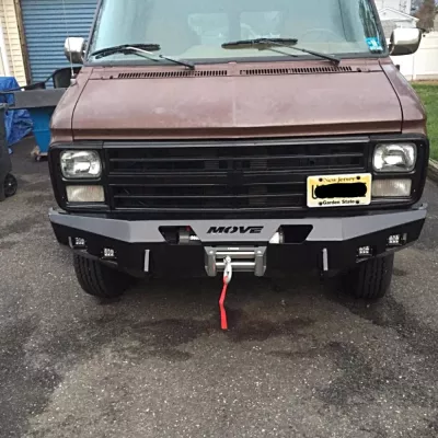 CHEVY EXPRESS VAN 1995-2002 with CLASSIC FRONT Weld It Yourself Offroad installed