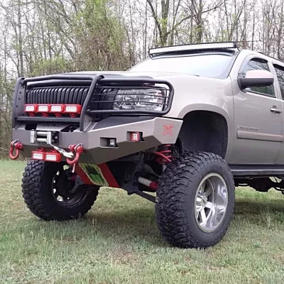 CHEVY SUBURBAN 1500 2007-2014 with CLASSIC FRONT Weld It Yourself Offroad installed