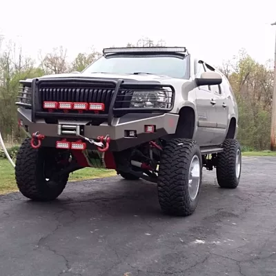 CHEVY SUBURBAN 1500 2007-2014 with CLASSIC FRONT Weld It Yourself Offroad installed