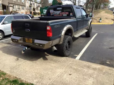 FORD F250-350 2005-2007 with CLASSIC REAR Weld It Yourself STANDARD installed