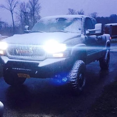 GMC 2500-3500HD 1999-2002 with CLASSIC FRONT Weld It Yourself STANDARD installed