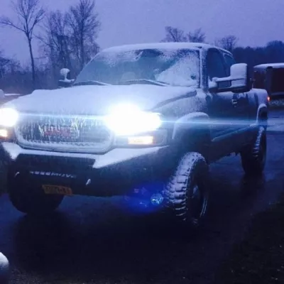 GMC 2500-3500HD 1999-2002 with CLASSIC FRONT Weld It Yourself STANDARD installed