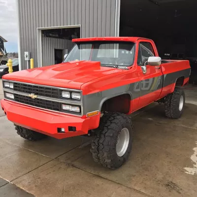 CHEVY 2500-3500HD 1981-1987 with CLASSIC FRONT Weld It Yourself STANDARD installed