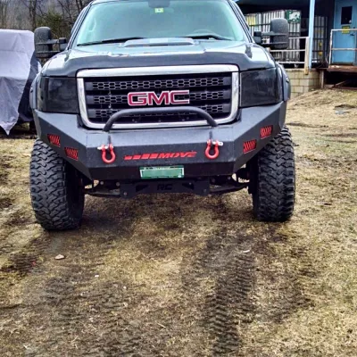 GMC 2500-3500HD 2011-2014 with CLASSIC FRONT Weld It Yourself STANDARD installed