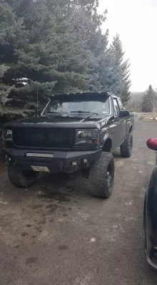 FORD F250-350 1992-1998 with CLASSIC FRONT Weld It Yourself STANDARD installed