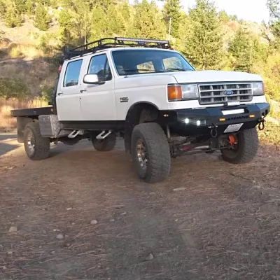 FORD F250-350 1987-1991 with CLASSIC FRONT Weld It Yourself STANDARD installed