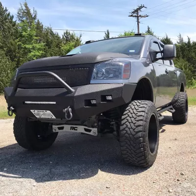 NISSAN TITAN 2003-2015 with CLASSIC FRONT Weld It Yourself STANDARD installed