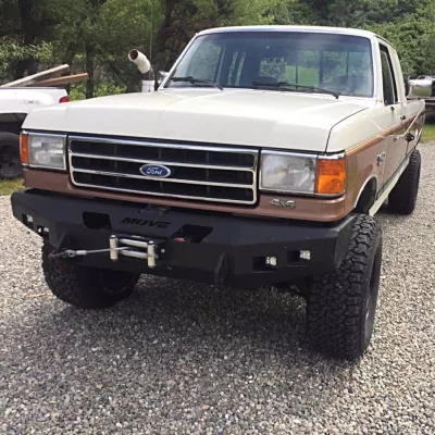 FORD F250-350 1987-1991 with CLASSIC FRONT Weld It Yourself Offroad installed