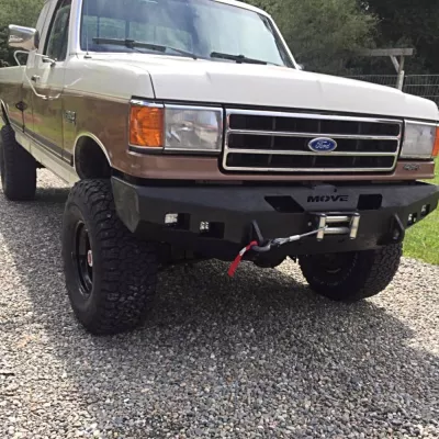 FORD F250-350 1987-1991 with CLASSIC FRONT Weld It Yourself Offroad installed