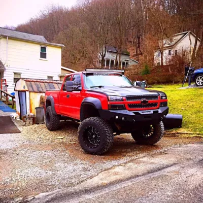 CHEVY 1500 2003-2007 with CLASSIC FRONT Weld It Yourself Offroad installed