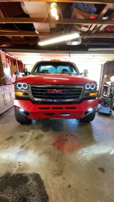 GMC 2500-3500HD 2003-2007 with PRECISION FRONT W.I.Y.KIT STANDARD installed