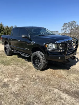 NISSAN TITAN 2016-2023 with CLASSIC FRONT Weld It Yourself STANDARD installed