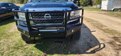 NISSAN TITAN 2016-2023 with CLASSIC FRONT Weld It Yourself STANDARD installed