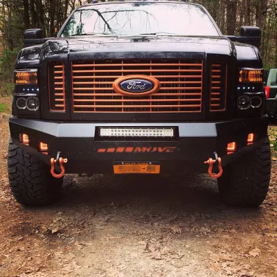 FORD F250-350 2008-2010 with CLASSIC FRONT Weld It Yourself STANDARD installed