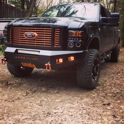 FORD F250-350 2008-2010 with CLASSIC FRONT Weld It Yourself STANDARD installed