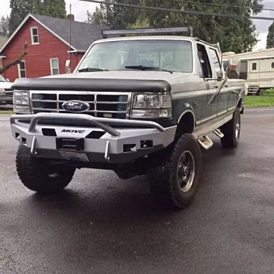 FORD F250-350 1992-1998 with CLASSIC FRONT Weld It Yourself Offroad installed