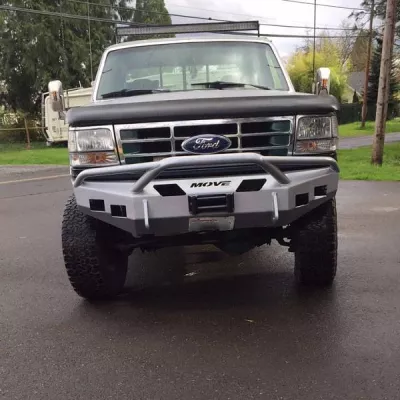 FORD F250-350 1992-1998 with CLASSIC FRONT Weld It Yourself Offroad installed