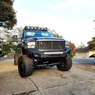 FORD F250-350 2005-2007 with CLASSIC FRONT Weld It Yourself STANDARD installed