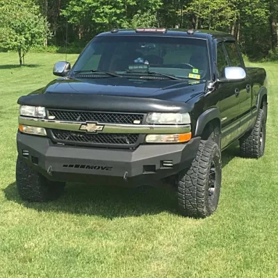 CHEVY 2500-3500HD 1999-2002 with CLASSIC FRONT Weld It Yourself STANDARD installed