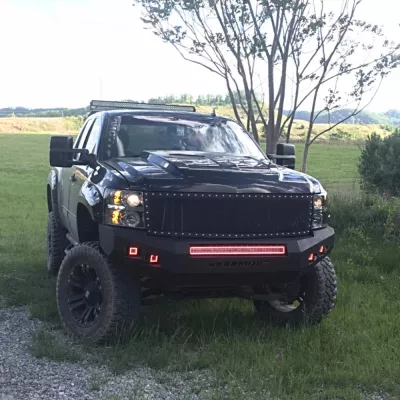 CHEVY 1500 2007.5-2013 with CLASSIC FRONT Weld It Yourself STANDARD installed