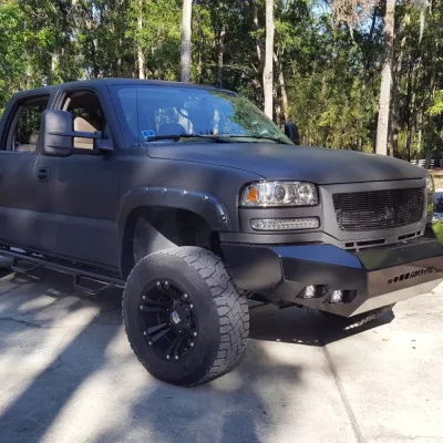 GMC 2500-3500HD 2003-2007 with CLASSIC FRONT Weld It Yourself STANDARD installed