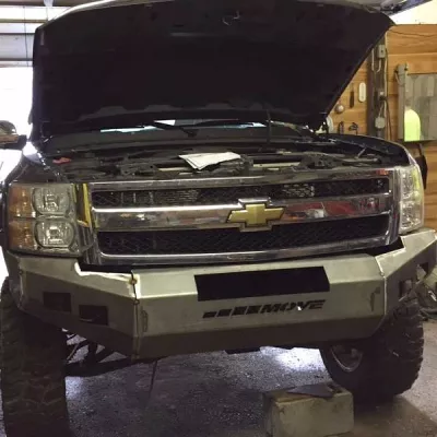 CHEVY 1500 2007.5-2013 with CLASSIC FRONT Weld It Yourself STANDARD installed