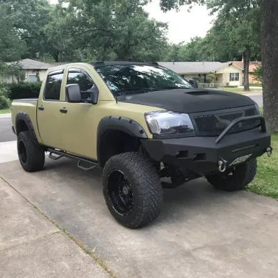 NISSAN TITAN 2003-2015 with CLASSIC FRONT Weld It Yourself STANDARD installed