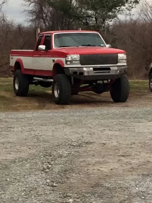FORD F250-350 1992-1998 with CLASSIC FRONT Weld It Yourself STANDARD installed