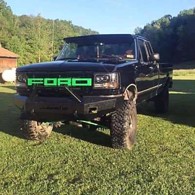 FORD F250-350 1992-1998 with CLASSIC FRONT Weld It Yourself STANDARD installed