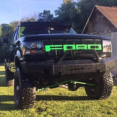 FORD F250-350 1992-1998 with CLASSIC FRONT Weld It Yourself STANDARD installed